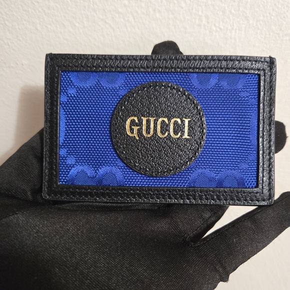 Gucci Off The Grid Rare Blue and Black Card Holder. - Picture 1 of 16